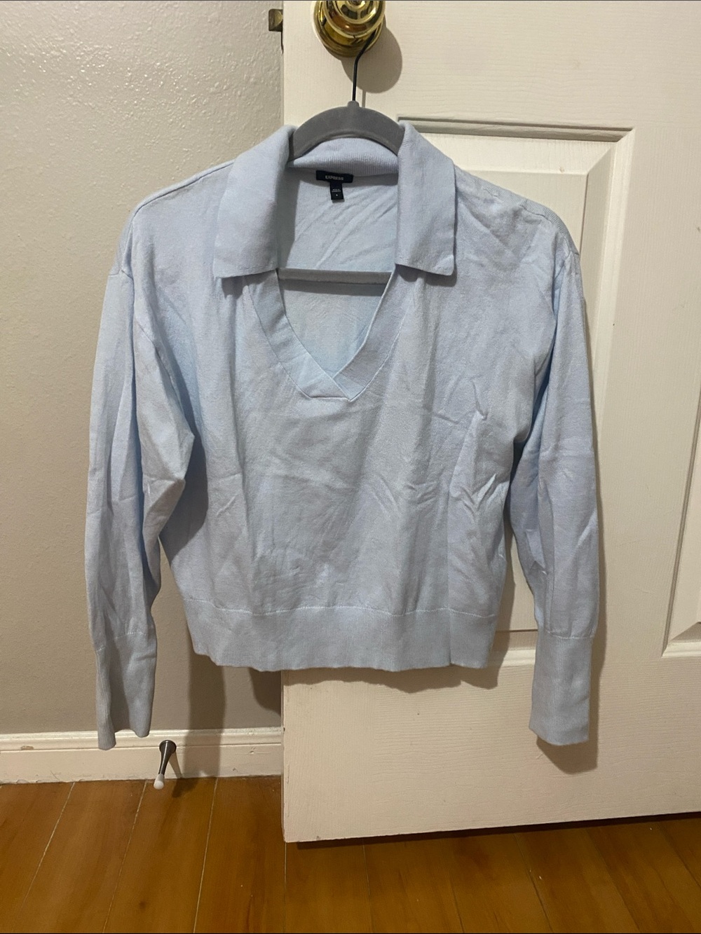 Express Women's Sweater Blue Small Like New